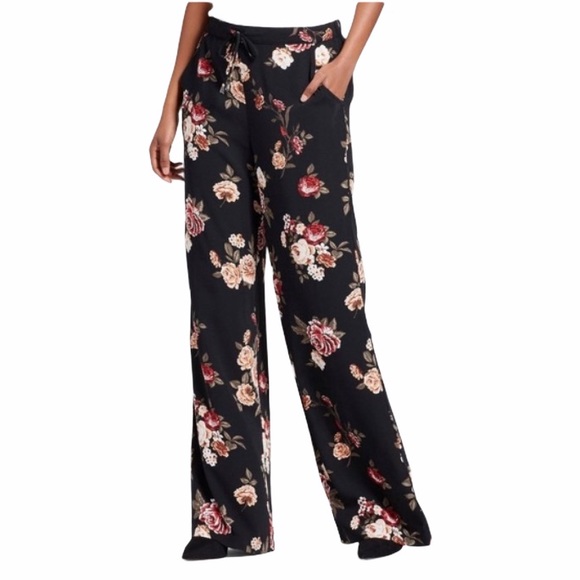 XHILARATION Wide Leg Floral Pants XS - Picture 16 of 16